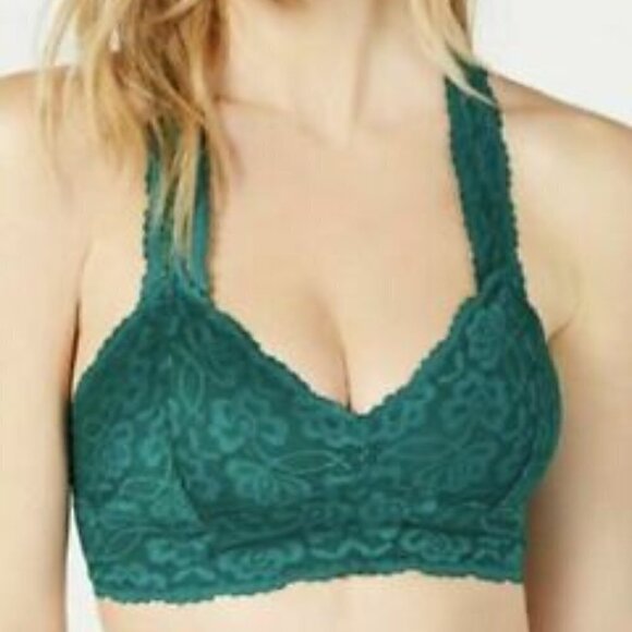 🔥🔥SALE🔥🔥Free People Galloon Green Lace Bralette NWT - Picture 2 of 5